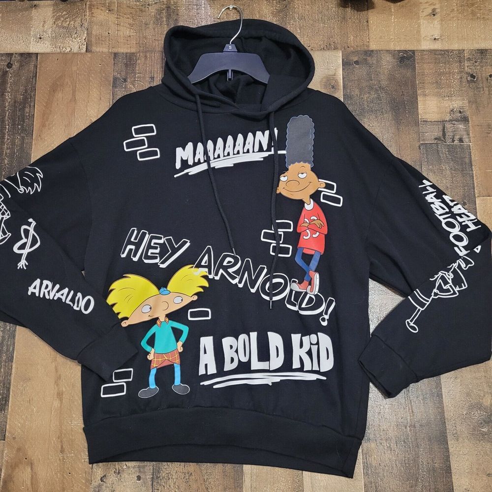 Hey Arnold Nickelodeon M Hoodie Super Soft‎  Nice  Condition
